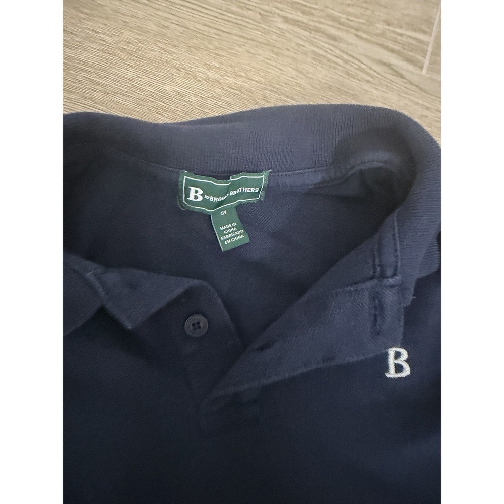 Boys Navy Brooks Brother's Polo Size 8y Great Condition - Picture 3 of 5